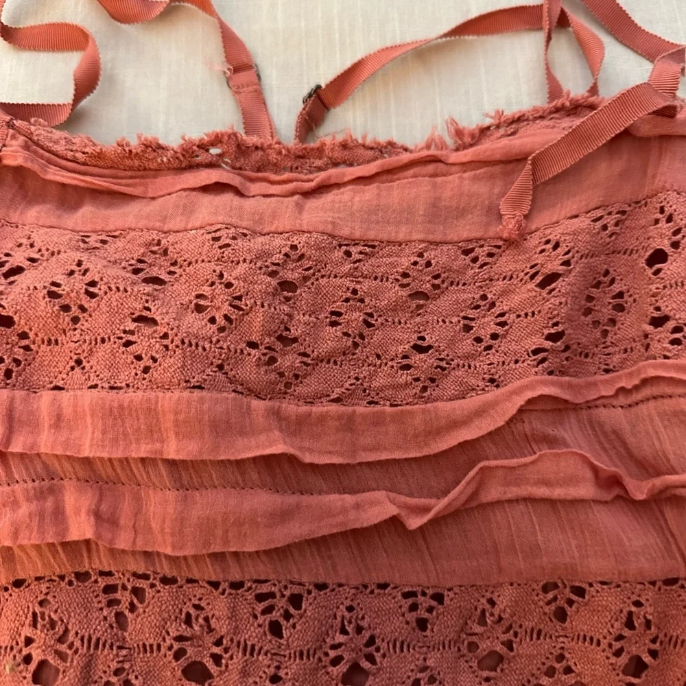 FREE PEOPLE Shailee Crochet Slip Dress (D2)